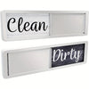 A magnetic dish indicator sign showing the words Clean and Dirty on separate panels.