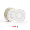 A set of pearl head pins for sewing and crafting, showing multiple rows of small white pearls.