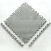 A square interlocking foam play mat with a diamond pattern, shown from above.