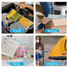 Various storage bags used for travel, moving, home organization, and camping.
