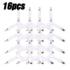 A set of sixteen adjustable bed sheet grippers with clips arranged in a grid pattern.