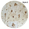A circular fabric pattern with mottled beige and brown tones labeled Style-3.