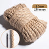 A roll of 10mm jute twine measuring 2 meters, showing the natural beige fiber texture.