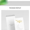A beige mulberry silk pillowcase with a hidden zipper is displayed next to a matching gift box.