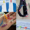Colorful U-Shaped Sewing Clips for Fabric Edging and Crafts