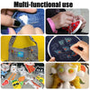 A multi-functional portable sewing needle kit used for various crafts including embroidery, fabric work, and creating small i