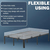 A clear acrylic mattress slide stopper designed to keep a mattress firmly in place on a bed frame.