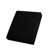 A black removable elastic sofa seat cushion cover.