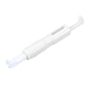 White 2-in-1 automatic needle threader and inserter tool.