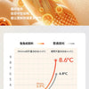Diagram showing the temperature reduction of a product over time, illustrating its thermal properties.