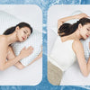 Three women demonstrate the Cooling Pillows in different sleeping positions showing comfort and support.