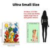 Ultra Small size dinosaur cartoon throw blanket featuring various dinosaurs for decor