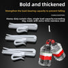 Heavy-duty curtain clips made with extra-thick stainless steel for preventing falling.