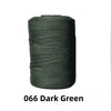 Spool of 1.5mm Dark Green ice silk crochet yarn for crafting and sewing.