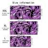 Size chart showing dimensions for XXL, XL, and L sizes of a large art vortex mouse pad.