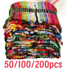 A stack of premium multicolor embroidery floss threads in various colors and shades for crafting.