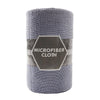 Roll of gray microfiber cloth cleaning wipes