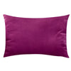 A square, deep purple velvet throw pillow cover.