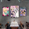 A set of three posters featuring characters from Ouran High School Host Club in various art styles