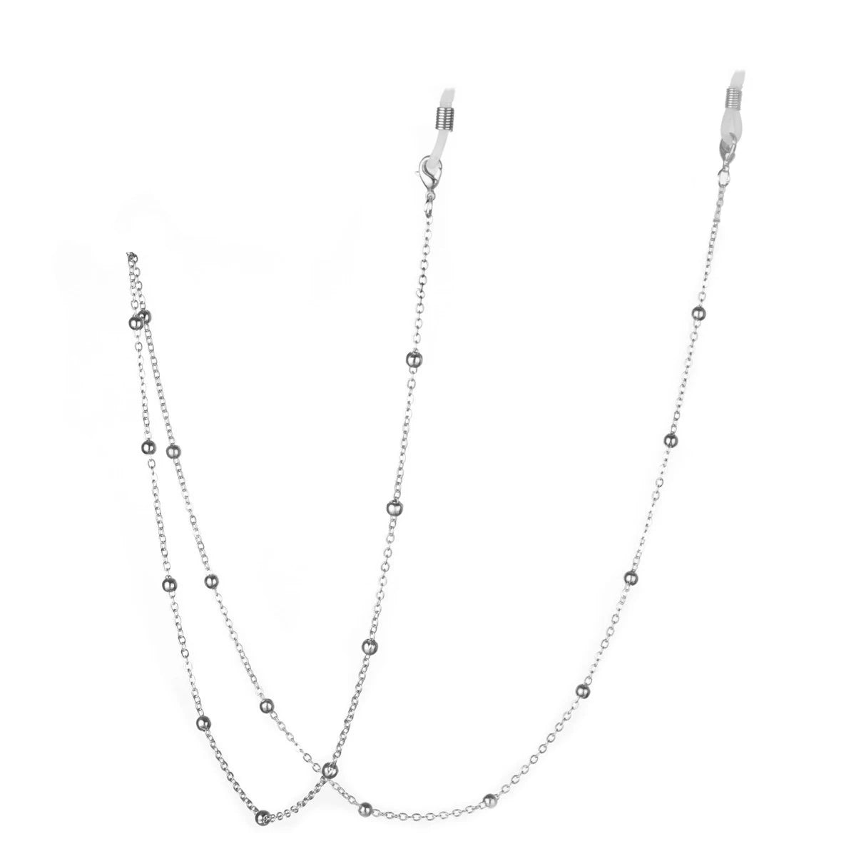 A silver star moon locket necklace for women displayed against a white background.