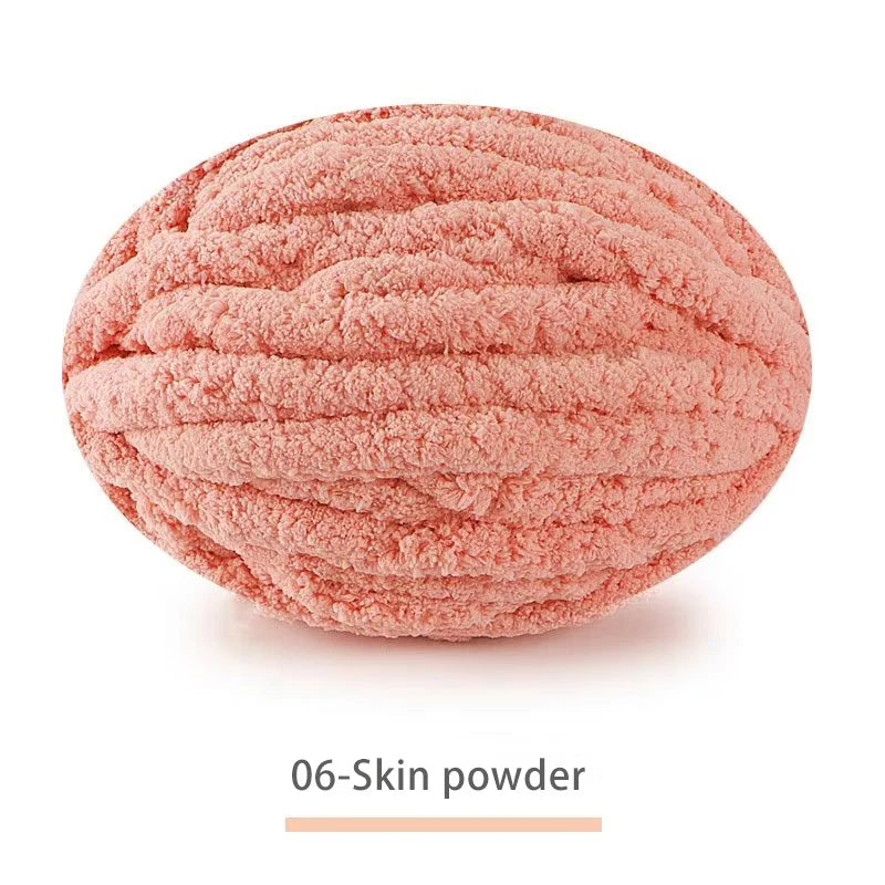 A spherical pink powder product labeled 06-Skin powder.