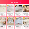Ice Silk Cooling Quilt for Summer Comfort featuring a beige design.