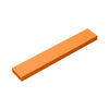 An orange rectangular piece of high-tech puzzle building block.