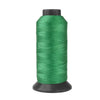A roll of heavy duty 3-ply nylon sewing thread in a dark green color.