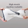 A white, quilted neck support pillow is being washed under running water.