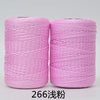 Spool of pink hand knitting and crochet cord for crafting