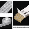 Roll of strong self-adhesive diamond rhinestone strips for DIY decor