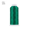 A roll of emerald green polyester embroidery thread labeled with the color code 1979.