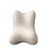 Ergonomic memory foam lumbar pillow with labeled sections A, B, C, and D