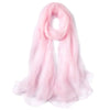 A soft pink sheer scarf draped elegantly.