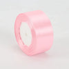 A roll of pink satin ribbon measuring 4cm for crafts and gift wrapping.