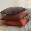 Washed Cotton Solid Cushion Cover with Tassel Fringe