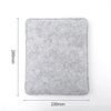 A rectangular gray needle felting mat pad with dimensions 230mm by 280mm.