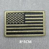 Tactical USA flag patch featuring the stars and stripes design with hook and loop backing
