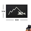 Blackbeard skull pirate flag embroidered patch with hook and loop backing