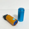 A blue cordless carpet trimmer with a gold-colored body and black accents, shown on a white surface.