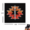 Blackbeard skull pirate flag embroidered patch with hook and loop backing