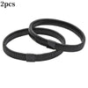 Two black metal sleeve garters or adjustable arm bands for men