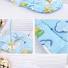 Light blue foldable baby mosquito net sleeping tent with yellow floral patterns