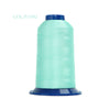 A spool of light turquoise polyester embroidery thread labeled COL.P1092.