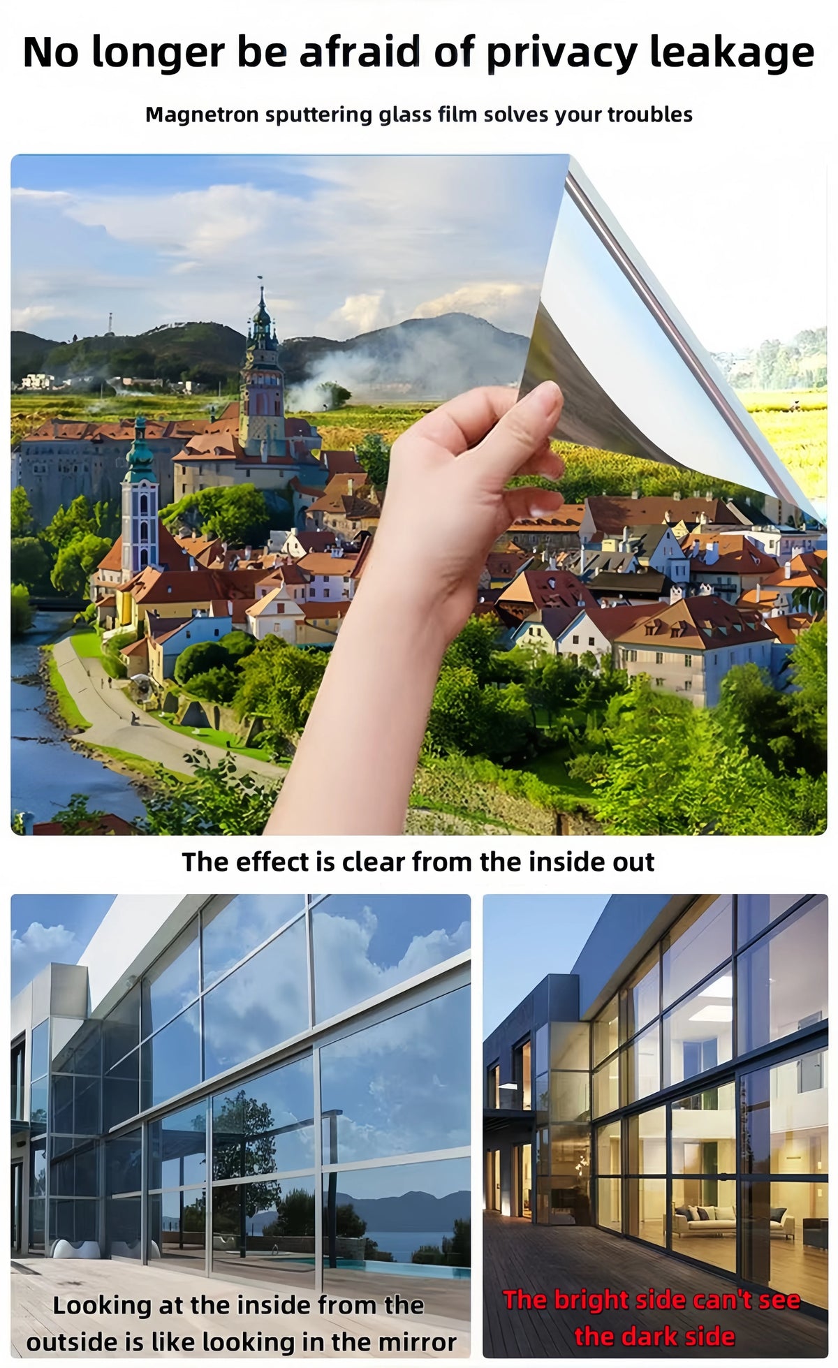 Window Film for Privacy and Heat Control