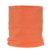 A rolled orange soft cotton neck scarf for winter