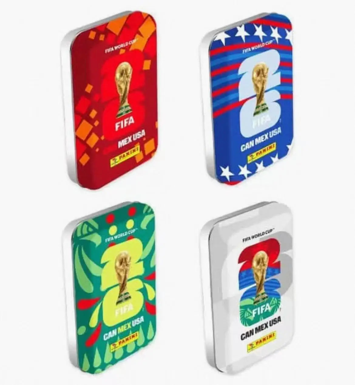 A set of football stickers featuring the FIFA World Cup and CAN MEX USA designs.
