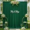 Burgundy Velvet-Look Polyester Backdrop Curtain