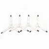 A set of adjustable sheet corner grippers with elastic straps shown against a white background.