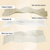 Cross-section diagram showing the layers of a thick waterproof mattress protector cover including Class A fabric, polyester f